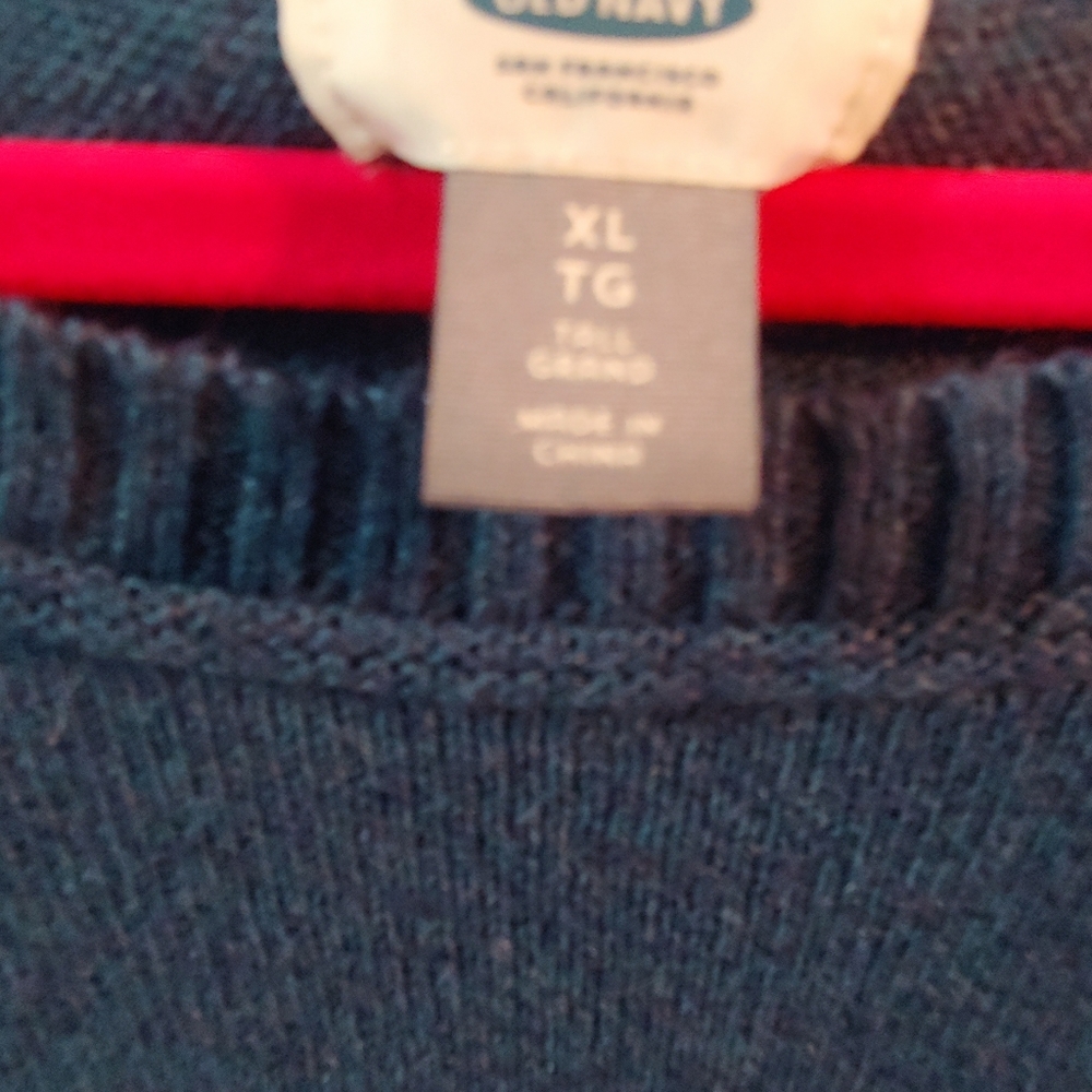 Old Navy Boat Neck Blue XL tall sweater